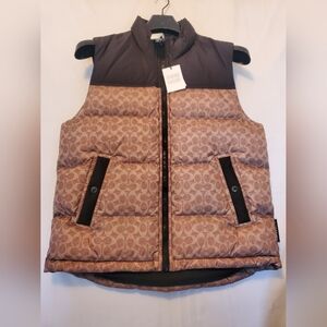NWT !!! Coach Puffer Vest Mens Large.